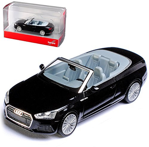 Herpa A-U-D-I A5 II Cabrio Mythos Schwarz 2. Generation Ab 2016 H0 1/87 Modell Auto