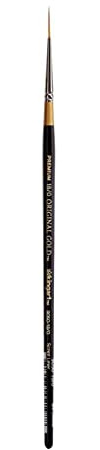 Kingart Original Gold Paint Brush-Script Liner, Size: 18/0