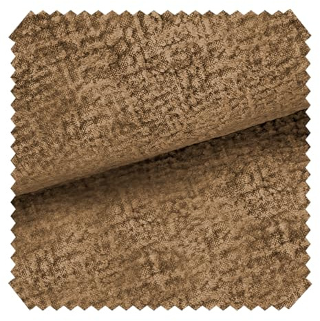 novely® Abverkauf VENEZIA 3D-Relief Feiner Perlglanz Velours Möbelstoff 1 lfm | Farbe: 16 Dunkelbeige