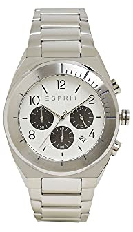 ESPRIT ES1G157M0055 Strike Chrono Uhr Herrenuhr 5 bar Analog Datum Silber