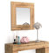 MOBILI FIVER, Evolution Quadratischer Wandspiegel, 73 x 73 cm, rustikale Eiche, Made In Italy