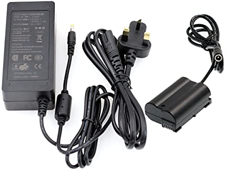 HangTon EP-5B DC Coupler EN-EL15 Dummy Battery and 9V 6A AC DC Power Supply Adapter for Nikon D7000 D7100 D7200 D7500 D500 D610 D750 D800 D810 D850 Camera