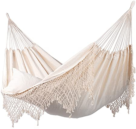 Tropilex Südamerikanische Hängematte Familie | Handgefertigt | Fairtrade | 9 Stile & 8 Farben zur Auswahl | Flexibel & Belastbar | Perfekt für den Garten, Camping und auf Reisen geeignet