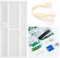 Zayookey Lesezeichen Harz Formen Rechteckige Lesezeichen Silikon Form Mit 20 Lanyards Transparent Lesezeichen Form Epoxidharz Gießform für Schmuck DIY Handwerk Bookmarks Mold (Transparent)