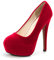OCHENTA Women's Stiletto High Heel Platform Slip On Round Toe Pumps Asian Size 45 - UK B(M) 10