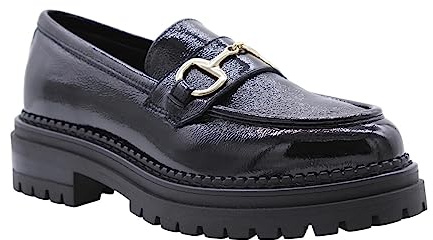 Nero Giardini I205105D Mocassins pour femme en peinture, Noir , 41 EU