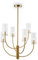 Maytoni Arco Neoclassic Pendelleuchte Arco G9x6 excl. 40W mit Messingglasschirm für Wohnzimmer, Schlafzimmer, Hotels, Restaurants
