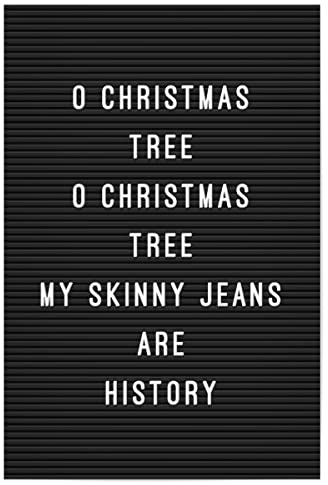 artboxONE Poster 150x100 cm Typografie Letterboard O Christmas Tree - Bild Letter Buchstaben Letter