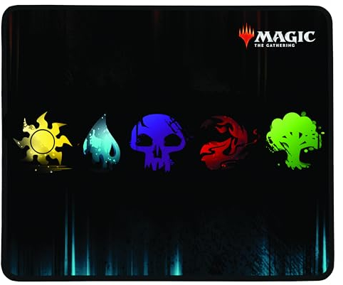 Konix Magic The Gathering Tappetino per mouse gaming 32 x 27 cm - Superficie in silicone 3D ultrasottile - Design 5 colori