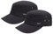 Leoodo Herren Damen Military Army Stil Cap aus Baumwolle verstellbare Sonnen Kappe für Wandern und Sport, Mütze Farbe 2020:Schwarz 2P