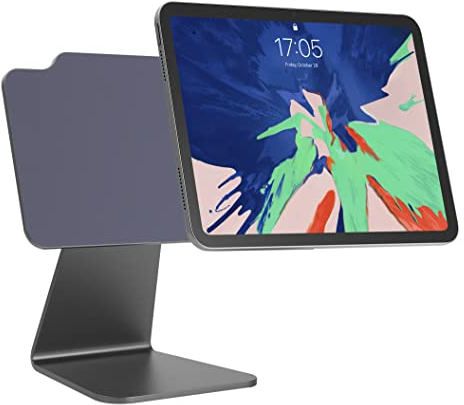 USU - Supporto magnetico per iPad di 10a generazione e iPad da 11'' (A16), regolabile, robusto supporto da scrivania (grigio)