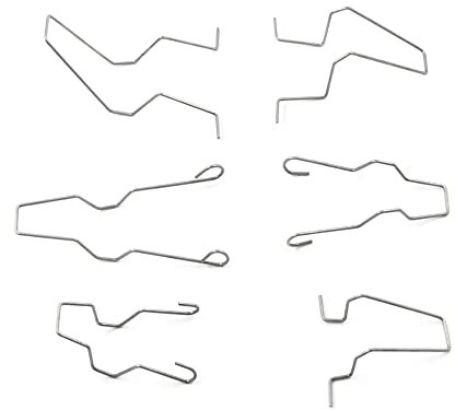 YUCKMZ 6pcs Headlamp Bulb Retaining Clip Holder Car Headlight Bulb Retaining Spring Clip Car Headlight Clamp For H1 H3 H4 H7 Bulbs 5ZHSFULLKIT