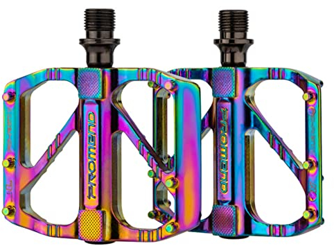 Fahrradpedale Pedale, Bunte Mountainbike Pedale, rutschfeste Metall Fahrradpedale, Bunte Aluminiumlegierung Fahrrad Flat Pedals, wasserdichte Und Rostfreie Leichte Rennrad Pedale