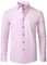 seiveini Chemise Homme Slim Fit Manches Longues Elastique Couleur Uni Chemises Habillées Boutonnées Revers Classiques Business Chemiser Homme Repassage Facile Pas Cher A Rose XS