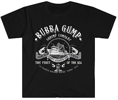 KANGZU Bubba Gump Shrimp Company T-Shirt2 Black XL