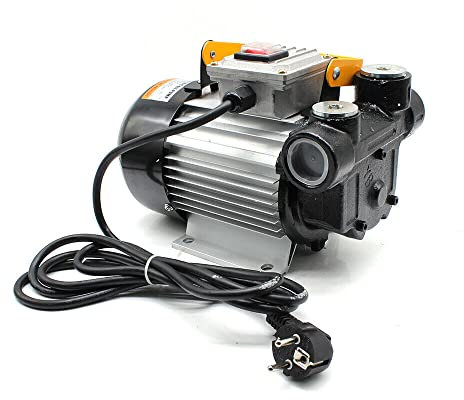 ERnonde Dieselpumpe, 220V Heizölpumpe 2800 U/Min für die Betankung von Baggern Lastwagen Fässern und Booten verwendet werden Schwarz und Silber