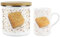 Custard Cream Mug & Canister Gift Set - Novelty Gifts for Foodies - Ceramic Mug & Enamel Biscuit Tin/Cookie Jar Present