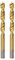 HARFINGTON 2pcs Brad Point Drill Bit 9mm(23/64) Dia Straight Round Shank Drill Metric Brad Point Spiral Twist Drill Bits for Carpenter Woodworking Plastic Rubber, Golden