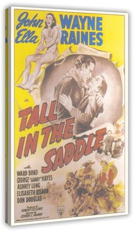 biegzc Kinoposter Postkarte des Western-Films von 1944 auf Leinwand, Schlafzimmer, Dekoration, Landschaft, Büro, Raumdekoration, Geschenk, 30 x 45 cm
