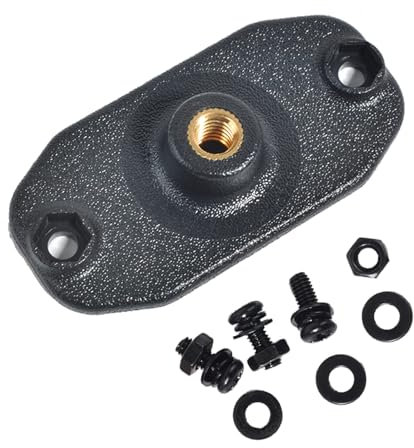 HYS Mounting Brackets Holder with 1/4-20 Threaded Hole for Mounting Device, Mount to CB/Ham Radio & Scanners Mounting Brackets, Grid Brackets, GPS Fish Finder Vehicle Mounting Plate