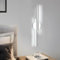Mckalen Wandlampe LED Innen 24W 2700LM, Wandleuchte LED Weiß Modern 60CM, Wandbeleuchtung Flur Kaltweißes Licht 6500K für Schlafzimmer Korridor Wohnzimmer Treppe