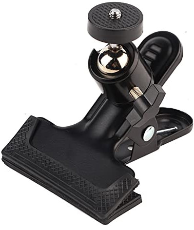 Mtlavishness Vite 12×11×9 treppiede fotocamera Clip Mount con 360 gradi gira 1 4In vite per il computer portatile