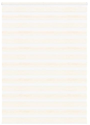 vidaXL Zebrarollo Marmorbeige 160x200cm Stoffbreite 155,9 cm Polyester, Zebra-Rollo, Doppelrollo, Zebra-Jalousie für Fenster, Doppelrollo, Zebra-Rollo