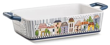 EGAN Pirofila da forno Paese Mio colore Blu 24,5×13 cm