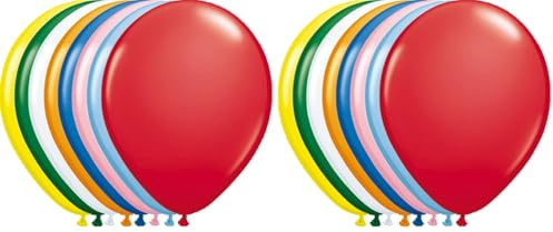 Set di palloncini multicolori 30 cm - 10 pezzi (Confezione da 2)