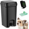 Umtiti Dog Poop Trash Can & Portable Cat Litter Disposal, All-Black ABS Material, 8-Liter Trash Can with 20PCS Waste bags.ABS-BK,UK