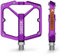 SHREDR. Shine Pedale für MTB | Hochwertige Flatpedals fürs Mountainbike | Mit Reflektoren (StVZO konform). (Purple, XL)