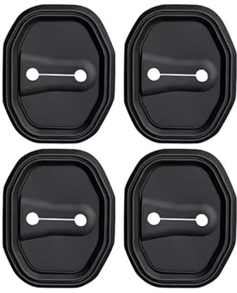 HJKJNBF 4 Pezzi Coperchio della Serratura portiera dell'auto, per Fiat 500L 2013-2024 Accessori Protezione Porte Interna Copertura