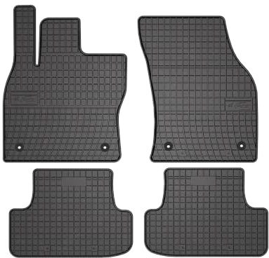 Wielganizator SolidPRO Gummimatten passend für Audi Q2 (2016-) | Qualität: Premium - Genaue Passform, rutschfest 4-teilig Fußmatten- Schwarz