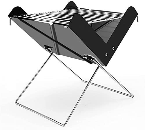 PNAJFUEL Barbecue Grill Barbecue À Gaz D'Extérieur Barbecue Portable Pliable Mini Barbecue Grill D'Extérieur Double Barbecue Au Charbon de Bois