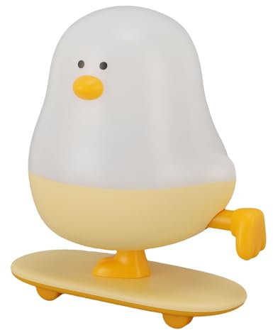 LED Chick Night Light, USB Wiederaufladbare Niedliche Skateboard -Skateboard -Lampe mit Dimmbarem Nachtteil für Zuhause, Schlafzimmer, Lernraum, Weiche Warme Beleuchtung