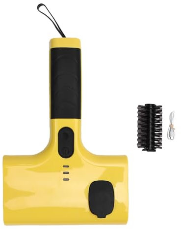 BAFOVY Wiederaufladbarer Grillreiniger Elektrische Grillbürste 60W kabellos mit austauschbarem Bürstenkopf und Wasserreservoir für Grillrost Küchenfliesen Reinigung