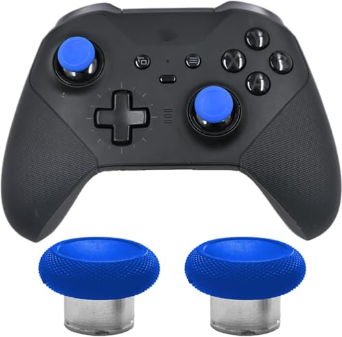 2 Stück Kurze magnetische Daumensticks für Xbox Elite Series 2, 2‑Core | Hochwertige kurze magnetische Ersatz‑Daumensticks, passend für Elite Series 2 & 2‑Core, werkzeugloser Austausch(Blau)