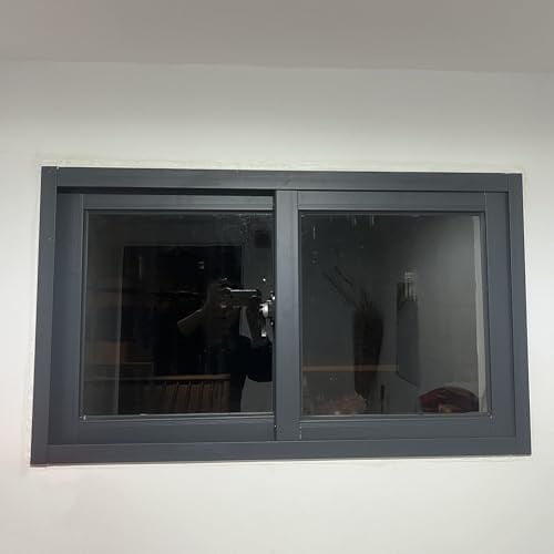 EXCLURA Fenster Horizontales Schiebefenster für Schuppen 30 35 40 60 cm, Ersatzfenster mit Gehärtetem Glas, Ventanas para Casa, Kellerfenster für Wohnmobil(16x12in/40x30cm)