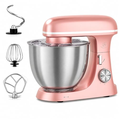 Royal Swiss Robot pasticceria 2000 W 8,5 L XXL - Robot da cucina professionale planetaria - Impastatrice elettrica grande capacità con ciotola in acciaio inox 304 - 6 velocità - gancio, frusta e