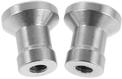 HIAKDOFT Lot de 2 Boutons en Acier Inoxydable Filetés 8 Mm Poignée de Remplacement pour Porte de Cheminée, Bouton de Traction pour Meubles et Armoires, Accessoire Solide pour Usage