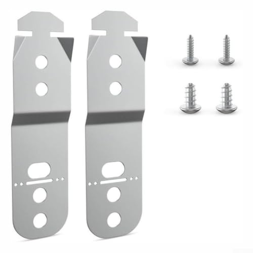 Dishwasher Front Panel Assembly Kit Installation Kit for Fully Integrated Dishwasher with Bracket and Screws Silver Replacement Part
