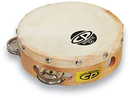 LP Latin Percussion LP861300 CP Wood Tambourin Holz 6 einreihig mit Fell CP376