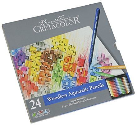 Cretacolor Aqua Monolith Watercolor Pencil Set, 24 Stk, Multi