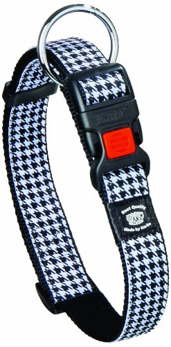 Karlie Art Joy Plus Halsband, Pepita L: 30 cm B: 15 mm schwarz-weiss