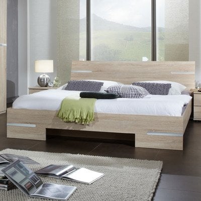 Futonbett Anna Farbe: Eiche sägerau, Liegefläche: 140 x 190 cm