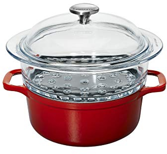 Chasseur 4020 fonte émaillée Rubis (intérieur Noir), 20 cm