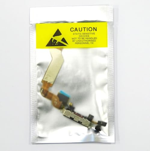 Ladebuchse USB Buchse Mikrofon Flex Kabel für Apple iPhone 4S - SCHWARZ
