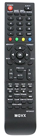 VINABTY NF034UD Replaced TV Blu-ray Combo Remote fit for Magnavox Philip TV DVD Player 42VD459B 42MD459B/F7