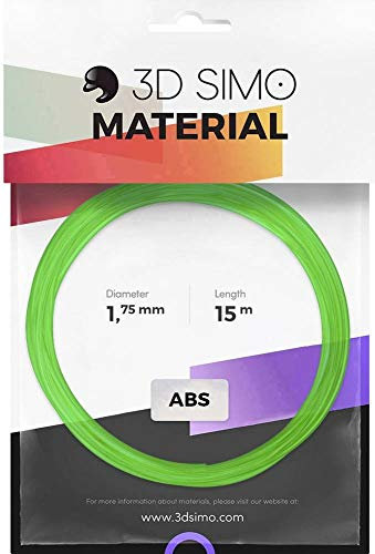 3D Simo 3Dsimo ABS Transparent grün, lila & gelb Filament-Paket ABS 1.75mm 120g Grün (transparent)