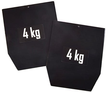 Sveltus Plaque Acier 1799-1 Gewichte für Gewichtsweste, Schwarz, one Size